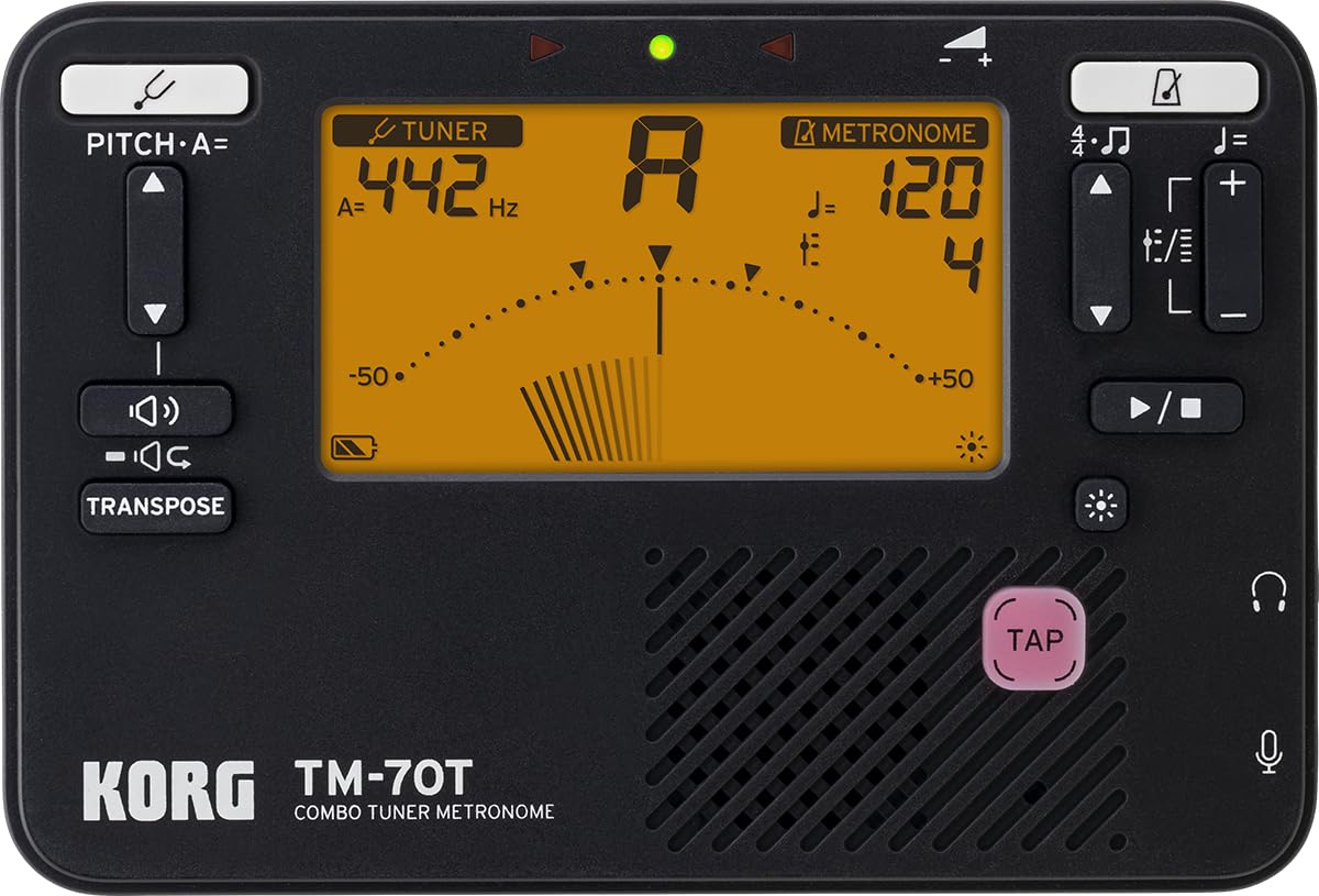 Korg TM-70T Tuner & Metronome — Black product image